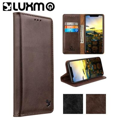 #ad Luxmo Wallet Case Magnetic PU Leather Flip for Samsung Glaxy S8 Plus Brown