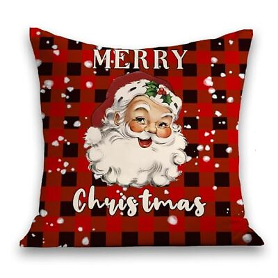 #ad Red Christmas Pillow CoversChristmas Pillow Covers 18X18Merry Christmas Pillo...