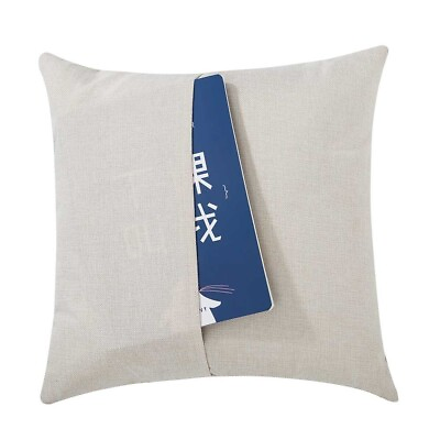 #ad 50pcs Sublimation Blank Pillow Case Linen Pocket Pillow Cover Cushion Cover 16quot;