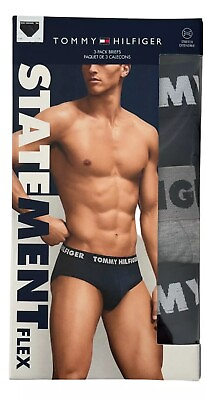 #ad Tommy Hilfiger Men#x27;s Classic Briefs Multicolor Flex Underwear 3 Pack Size S M XL