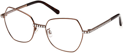 #ad Swarovski SK5422 H 048 Brown Metal Women Optical Eyeglasses Frame 55 18 140 RX
