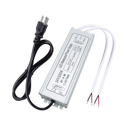 #ad LED Driver 300W IP67 Waterproof Outdoor Power Supply AC 110 260V to DC 24V ...