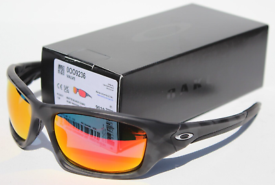 #ad #ad OAKLEY Valve POLARIZED Sunglasses Matte Black Camo Ruby Iridium NEW OO9236 31