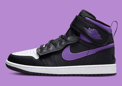 #ad Nike Air Jordan 1 High Flyease Court Purple Black Sneakers CQ3835 051 Mens Size