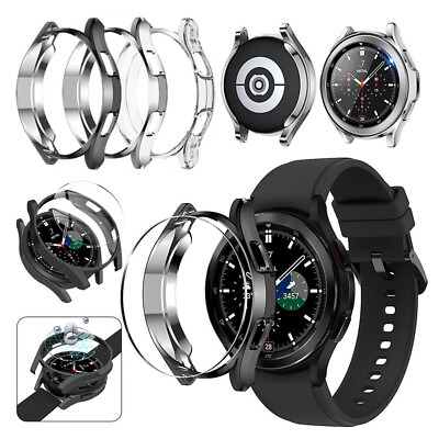 #ad TPU Cover Case Tempered Glass Screen Film For Samsung Galaxy Watch 6 4 Classic