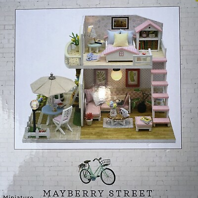 #ad Mayberry Street Miniatures DIY Dollhouse Kit Pink Paradise 1:24 Scale.New