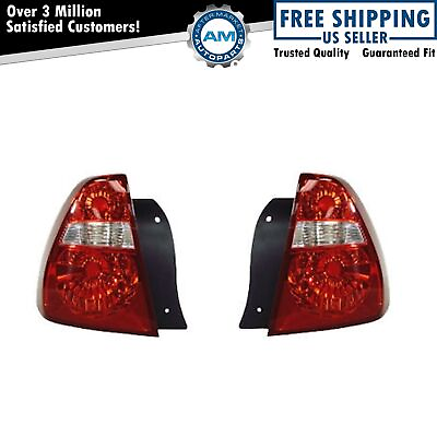 #ad Taillights Taillamps Rear Brake Lights Lamps Pair Set for 04 08 Chevy Malibu