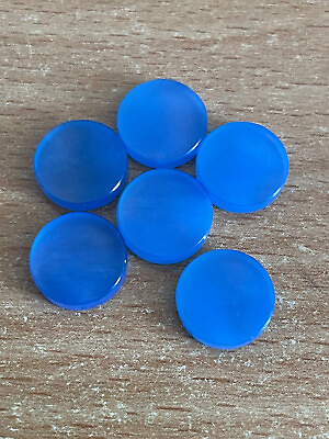 #ad Natural Blue Chalcedony Round Both Side Flat Back 8mm To 20mm Loose Gemstone $284.09