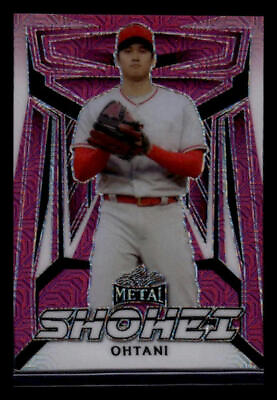 #ad 2023 Leaf Metal Shohei Ohtani Pink Mojo 8 Angels #SO 2 $44.99