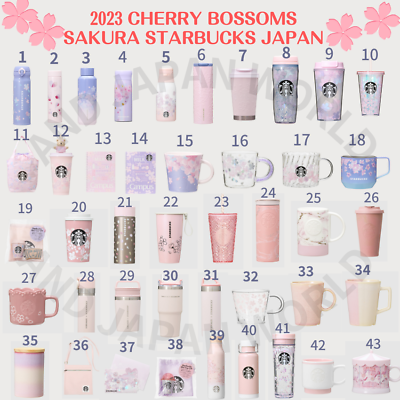 #ad Starbucks Japan SAKURA 2023 1st amp; 2nd Cherry Blossom Mug Cup Thumbler
