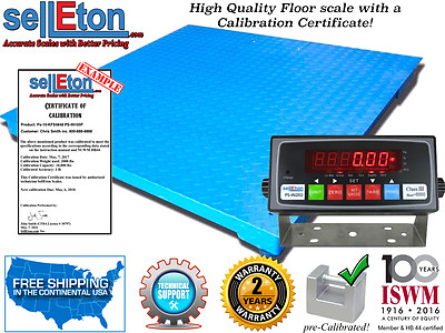 #ad Quality Warehouse Pallet Floor Scale Calibration Cert 4 X 4 48quot;X48quot;