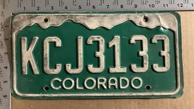 #ad 1993 Colorado license plate KCJ 3133 YOM DMV what a beater 11200