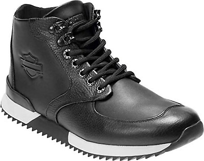 #ad Harley Davidson® Men#x27;s Cadden Black Leather Sneakers D93546