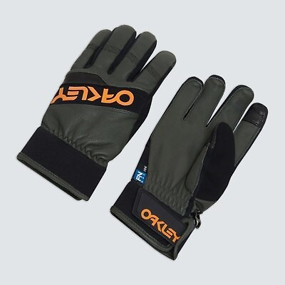 #ad Oakley Factory Winter Gloves 2.0 New Dark Brush Gloves Ski Snowboard New S M