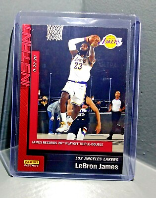 #ad Lebron James 2019 20 Panini NBA Playoffs Instant #225 Basketball Card 1 of 175