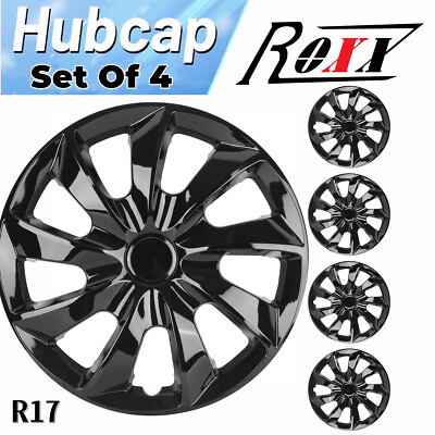 #ad 4 Pack 17 Inch Universal Wheel Rim Cover Hubcaps Snap On Car Truck Fit R17 Tire