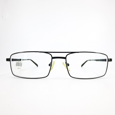 #ad MM7101 BK Eyeglasses Frames Black aviator Full Rim 54 17 145 mm