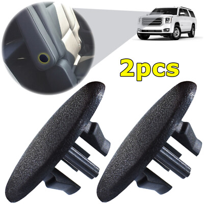 #ad 2x Armrest Rear Seat Cover Cap Fit For 07 18 Chevy Tahoe Yukon Cadillac Suburban