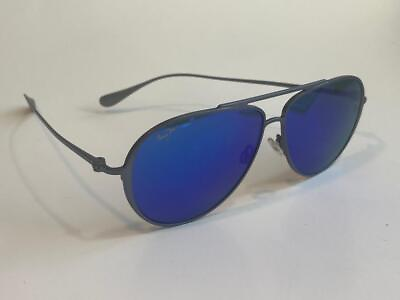 #ad #ad Maui Jim Shallows Polarized Sunglasses 543 27A Dove Gray Blue Mirror Aviator