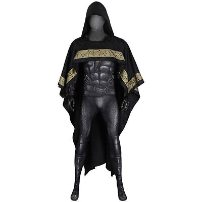 #ad New Men Teth Adam Black Cosplay Costume Bodysuit Zentai Tight Jumpsuit Halloween $110.00