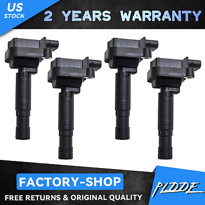 #ad Set of 4 New Ignition Coil on Plug Packs For 03 05 Benz W203 C230 1.8L L4 UF555