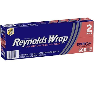 #ad Reynolds Wrap 12quot; Aluminum Foil 250 sq. ft. 2 ct.