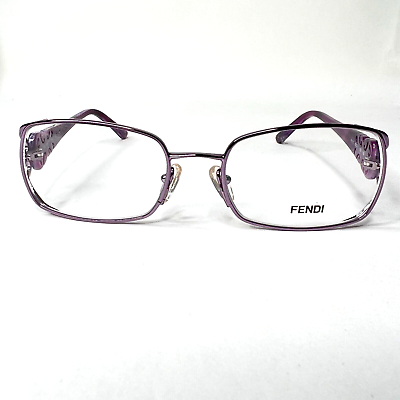 #ad Fendi Eyeglasses Frames Purple Metal Women#x27;s 52 17 135MM 52 17 135 H3776