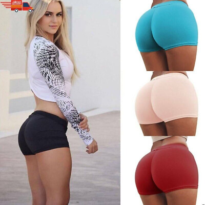 #ad Women Sports Yoga Shorts Low waisted Gym Workout Fitness Casual Hot Pants