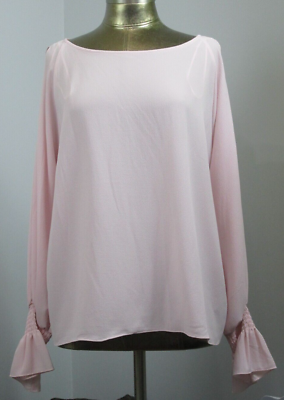 #ad NWT Vince Camuto Pink Cold Sleeve Top Womens XL Chest 48 Long Sleeve 209 26536