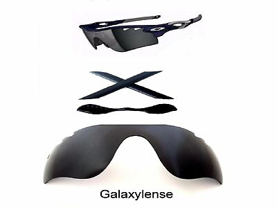 #ad Galaxy Replacement Black Lenses Rubber Kits For Oakley Radarlock Path Vented