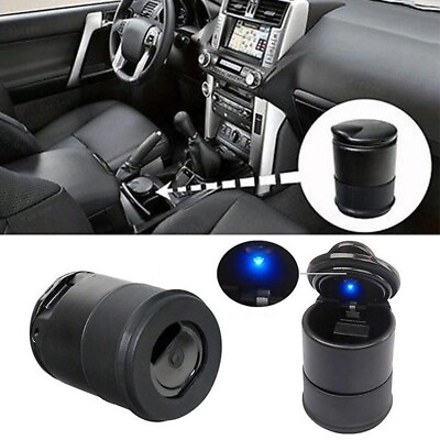 #ad LED Auto Car Truck Cigarette Smoke Ashtray Ash Cylinder holder for Offiice Home