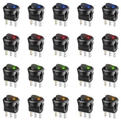#ad Reliable 12V Cat Eye Boat Switch with Multiple Illumination Levels Pack of 20