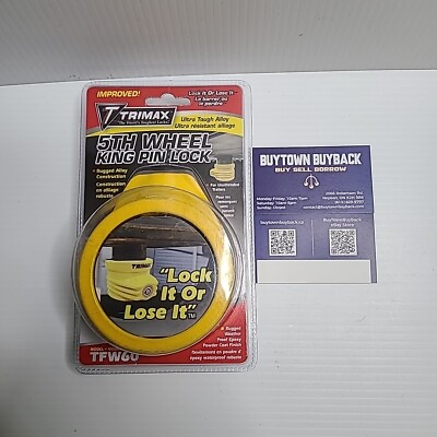 #ad Brand New Sealed Trimax 5th Wheel King Pin Lock TFW60