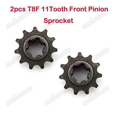 #ad T8F 11T Front Pinion Clutch Gear Box Chain Sprocket 47cc 49cc Dirt Bike Minimoto