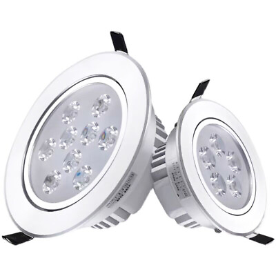 #ad Dimmable Recessed LED Ceiling Downlight COB Spotlight Lamp 110V 240V 9 15 21 27W $8.45