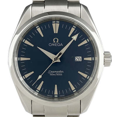 #ad Omega Seamaster Aqua Terra 150 2517.80 SS Quartz Blue Mens #BS417