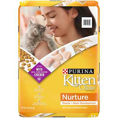 #ad Purina Kitten Chow Nurture Chicken Recipe Dry Cat Food14 lb Bags