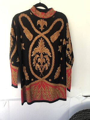 #ad Dana Buchman Ladies Wool Blend Tunic Sweater Size S