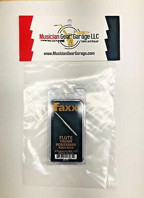#ad Musician Gear Garage FAXX Flute Thumb Positioner Guide Black Resin comfortable
