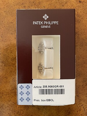 #ad Patek Philippe Calatrava Cross Cufflinks 18k white gold.