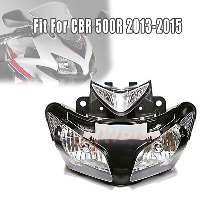 #ad Motorcycle Front Headlight Headlamp Assembly Fit For Honda CBR500R 2013 2015