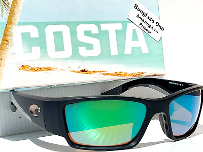 #ad Costa Del Mar CORBINA PRO Mt Black POLARIZED Green 580G Glass Sunglass 9109 02