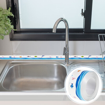 #ad Waterproof Kitchen Sink Sealing Strip Window Tape Sealant Seam Bathtub