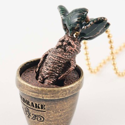 #ad Harry Potter Mandrake Figure Chocolate Necklace Hogwarts School of Witchcraft