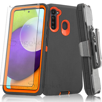 #ad RUGGED SHOCKPROOF Phone ARMOR Case Cover Clip Holster Stand SCREEN PROTECTOR