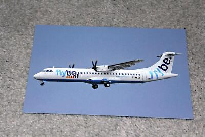 #ad FLYBE ATR 72 AIRLINE POSTCARD