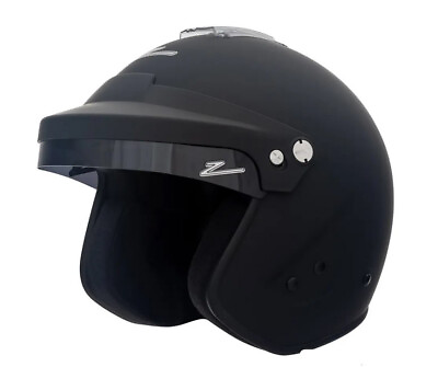 #ad Zamp H77403FL RZ 18H Open Face Helmet; Snell SA 2020 Matte Black; Large