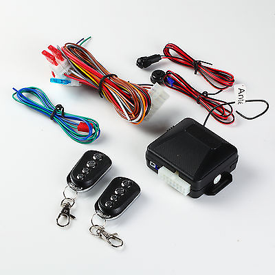 #ad Auto Keyless Entry System with Two Key Fobs Door Lock Relay Pack Module
