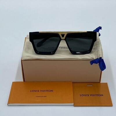 #ad Louis Vuitton Z1502E 1.1 Evidence Sunglasses Black Authentic Used