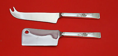 #ad Classic Rose by Reed and Barton Sterling Silver Cheese Serving Set 2pc Custom